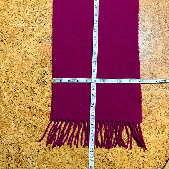 Magenta Soft Fuzzy Fringed Scarf - Picture 10 of 10